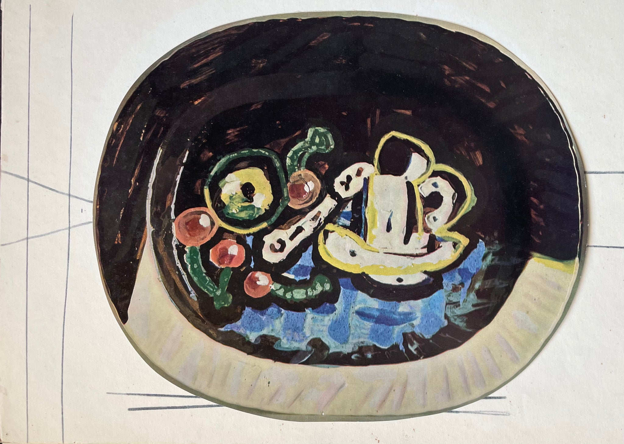 18 COLORPLATES; CERAMICS by PICASSO Portfolio Containing 18 Colorplates of Picasso's Ceramics, from the 1955 Printing