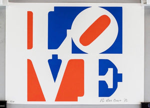 ROBERT INDIANA (American, 1928-2018) LOVE Signed Lithograph 8/166