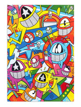 Load image into Gallery viewer, &#39;Catch the Stars&#39; El Pez, 2021 Special Edition II. 15 x 21.63 Inches 13-color serigraph on Museum Board with AR Compatibility. Limited Edition of 50 (#18/50) Signed.