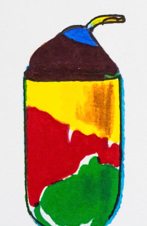 WAYNE THIEBAUD 1961 Sundaes American POP CONTEMPORARY POP Mixed media on paper