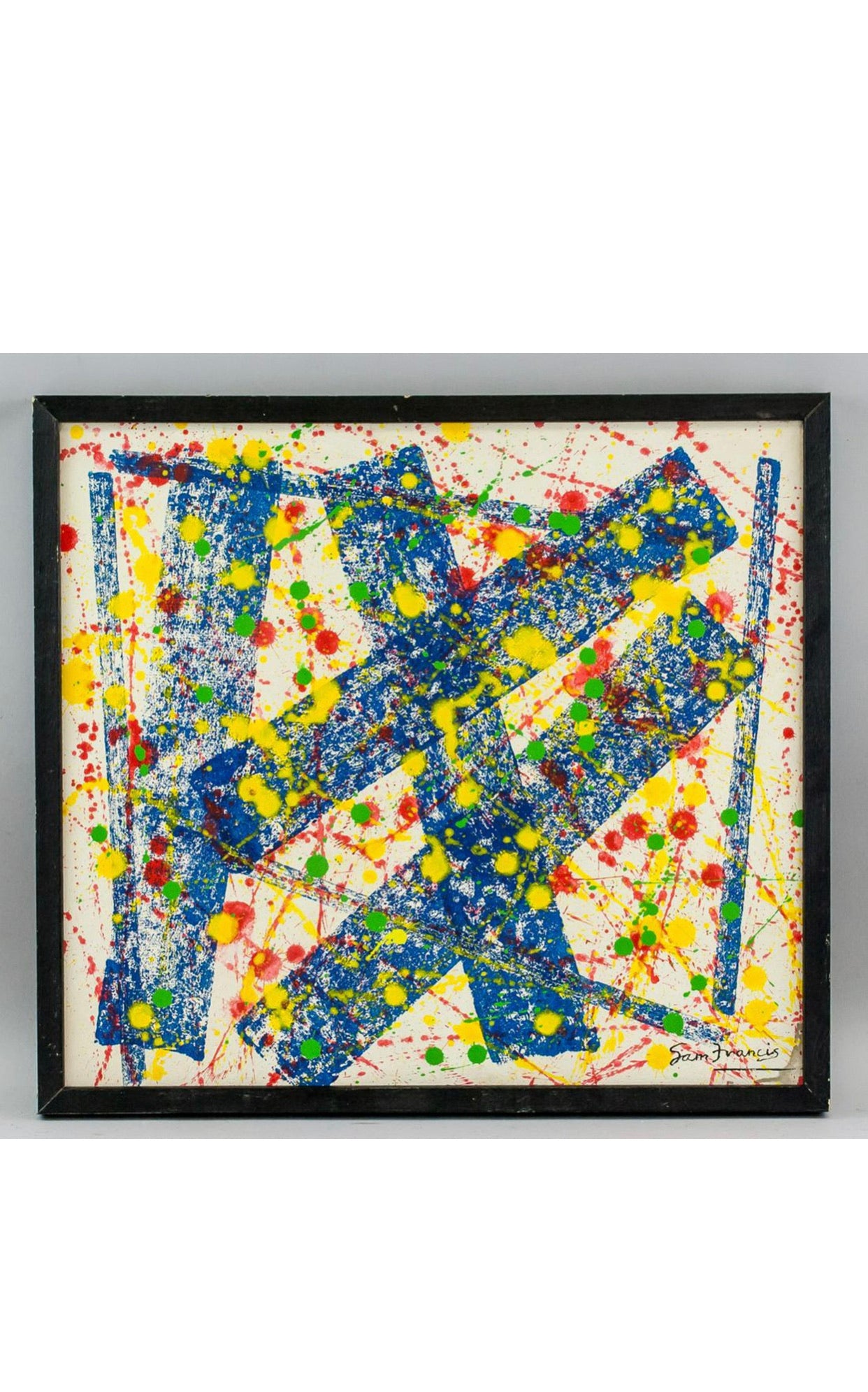 SAM FRANCIS Abstract Expressionist Oil on Canvas