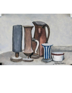 GIORGIO MORANDI ITALIAN Modernist Gouache on Paper