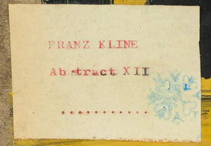 FRANZ KLINE (1910–1962) ABSTRACT XII