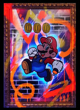 Load image into Gallery viewer, DOPEDOUT M DOPEDOUT Mario, 2020. Acrylic, Mixed-Media Paint on Hand Pulled Canvas. Barrocco Frame.